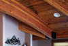 Beautiful Arched Beamwork in the Den Office