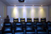 Home Theater Stepped Seating and Recessed Sound System